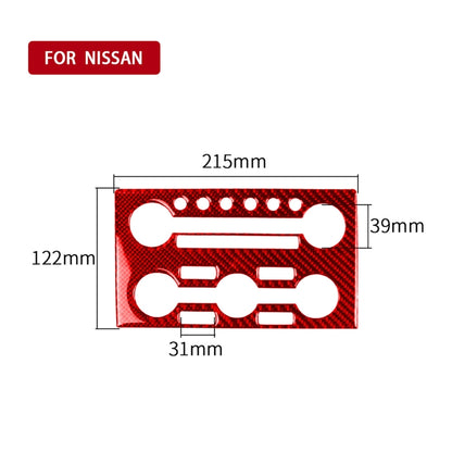Carbon Fiber Car Instrument Control Panel Decorative Sticker for Nissan GTR R35 2008-2016, Left Driving (Red) by buy2fix