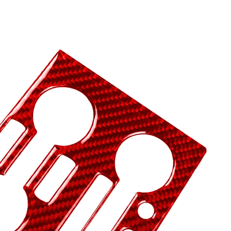 Carbon Fiber Car Instrument Control Panel Decorative Sticker for Nissan GTR R35 2008-2016, Right Driving (Red) by buy2fix