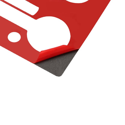 Carbon Fiber Car Instrument Control Panel Decorative Sticker for Nissan GTR R35 2008-2016, Right Driving (Red) by buy2fix