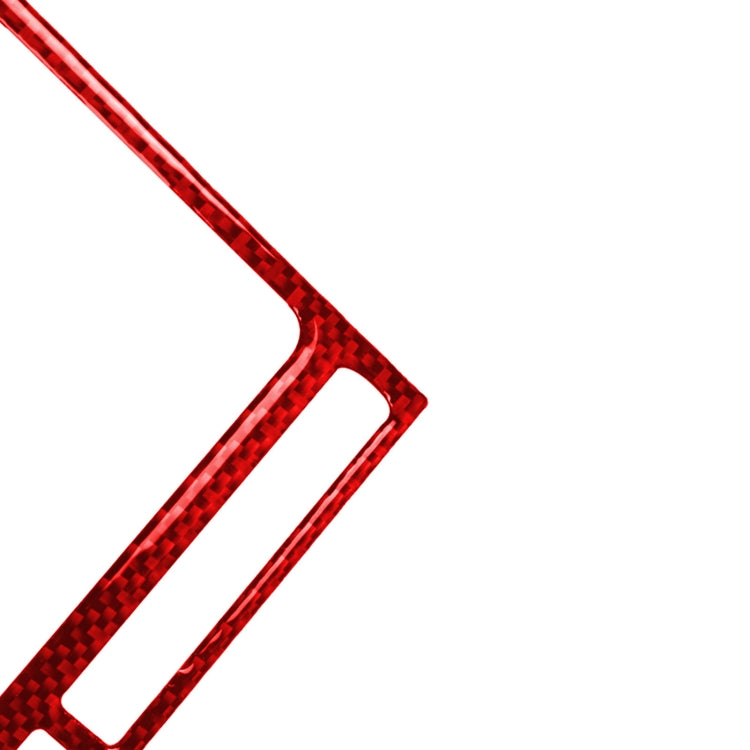 2 PCS / Set Carbon Fiber Car Navigation Instrument Decorative Sticker for Nissan GTR R35 2008-2016, Left Driving (Red) by buy2fix