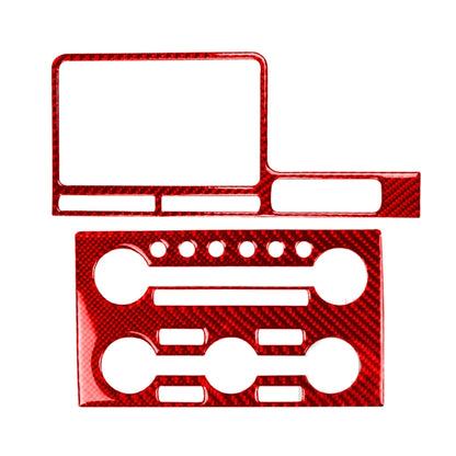 2 PCS / Set Carbon Fiber Car Navigation Instrument Decorative Sticker for Nissan GTR R35 2008-2016, Right Driving (Red) by buy2fix