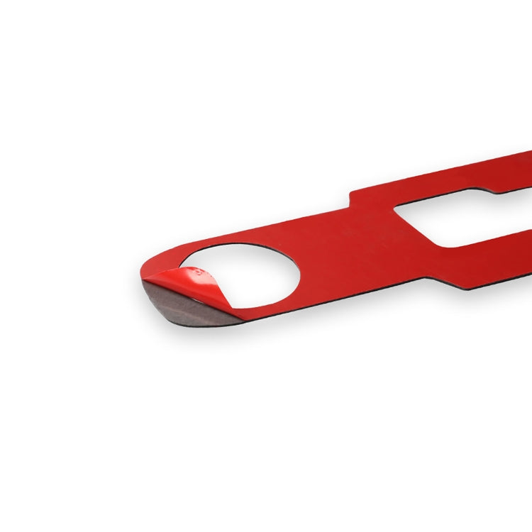 Carbon Fiber Car Gear Shift Panel Decorative Sticker for Nissan GTR R35 2008-2016, Left and Right Driving Universal(Red) by buy2fix