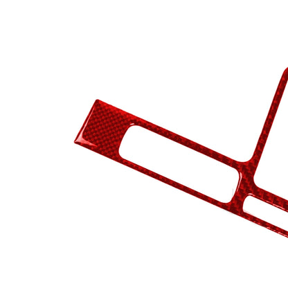 Carbon Fiber Car Navigation Display Frame Decorative Sticker for Nissan GTR R35 2008-2016, Left Driving(Red) by buy2fix