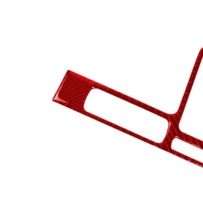 Carbon Fiber Car Navigation Display Frame Decorative Sticker for Nissan GTR R35 2008-2016, Right Driving(Red) by buy2fix