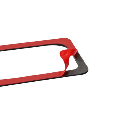 2 PCS / Set Carbon Fiber Car Left Right Door Lock Decorative Sticker for Nissan GTR R35 2008-2020, Left and Right Driving Universal (Red) by buy2fix