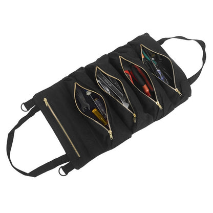 Car Auto Multi-function Canvas Storage Bag Portable Tool Bag Hanging Pocket Bag (Black) by buy2fix
