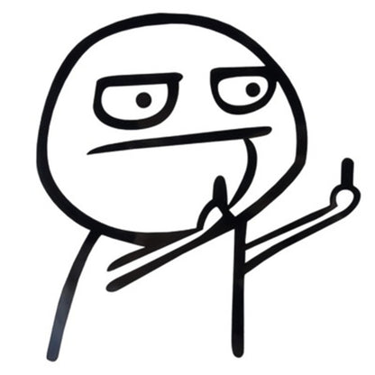 Car Cartoon Personality Decorative Sticker(Black) by buy2fix