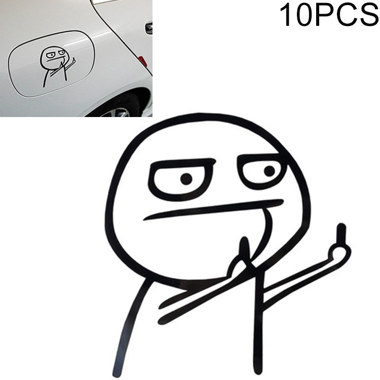 Car Cartoon Personality Decorative Sticker(Black) by buy2fix