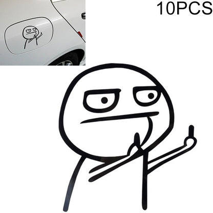 Car Cartoon Personality Decorative Sticker(Black) by buy2fix