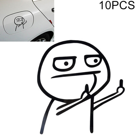 Car Cartoon Personality Decorative Sticker(Black) by buy2fix