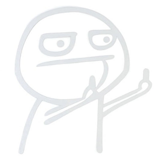 Car Cartoon Personality Decorative Sticker(White) by buy2fix