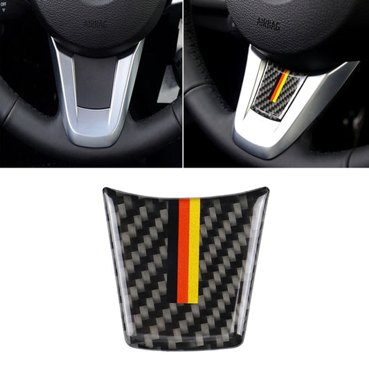 Car Carbon Fiber Steering Wheel Germany Color Decorative Sticker for BMW Z4 2009-2015 by buy2fix