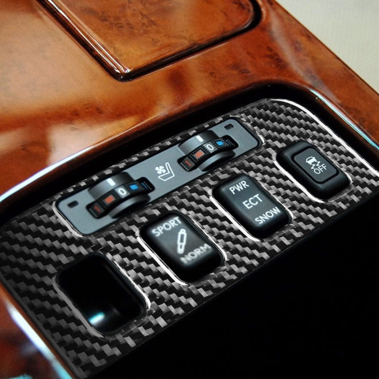 Carbon Fiber Car Seat Control Panel Decorative Sticker for Lexus GS 2006-2011,Left and Right Drive Universal by buy2fix