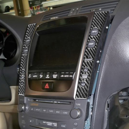 2 PCS / Set Carbon Fiber Car Central Control Panel A Version Decorative Sticker for Lexus GS 2006-2011,Left and Right Drive Universal by buy2fix