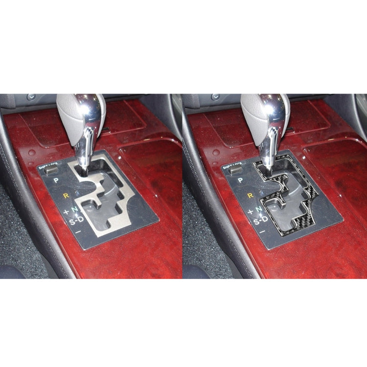Carbon Fiber Car Gear Panel Inner Frame A Version Decorative Sticker for Lexus GS 2006-2011,Left Drive by buy2fix