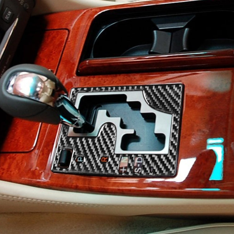 Carbon Fiber Car Gear Panel Outside Frame A Version Decorative Sticker for Lexus GS 2006-2011,Left Drive by buy2fix