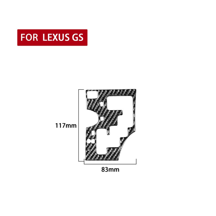 Carbon Fiber Car Gear Panel B Version Decorative Sticker for Lexus GS 2006-2011,Left Drive by buy2fix