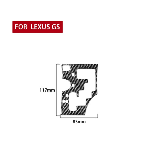 Carbon Fiber Car Gear Panel B Version Decorative Sticker for Lexus GS 2006-2011,Left Drive by buy2fix