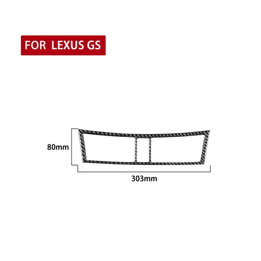 Carbon Fiber Car Central Control Air Outlet Decorative Sticker for Lexus GS 2006-2011,Left and Right Drive Universal - Car Interior Mouldings by buy2fix | Online Shopping UK | buy2fix