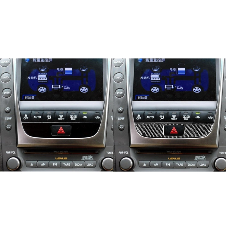 Carbon Fiber Car Double Flash Panel Decorative Sticker for Lexus GS 2006-2011,Left and Right Drive Universal by buy2fix