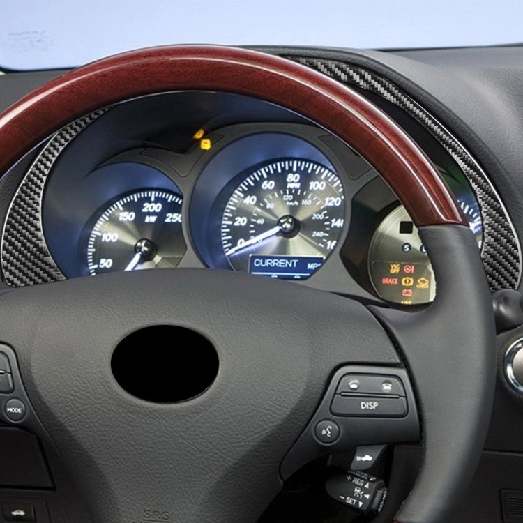 Carbon Fiber Car Dashboard Frame Decorative Sticker for Lexus GS 2006-2011,Left and Right Drive Universal by buy2fix