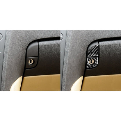 2 PCS / Set Carbon Fiber Car Storage Box Switch Decorative Sticker for Lexus GS 2006-2011,Left Drive by buy2fix