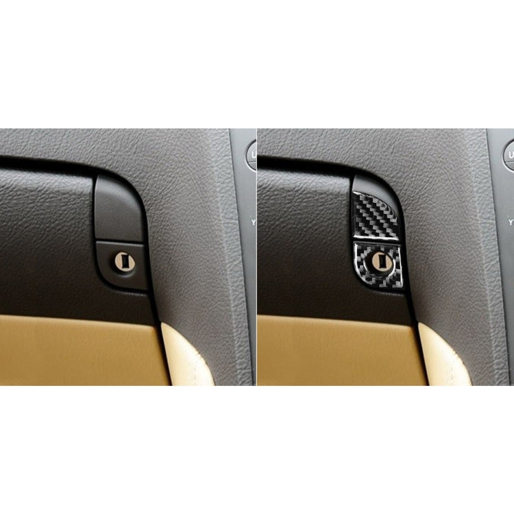 2 PCS / Set Carbon Fiber Car Storage Box Switch Decorative Sticker for Lexus GS 2006-2011,Right Drive by buy2fix
