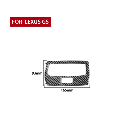 Carbon Fiber Car Rear Reading Light Panel Decorative Sticker for Lexus GS 2006-2011,Left and Right Drive Universal by buy2fix