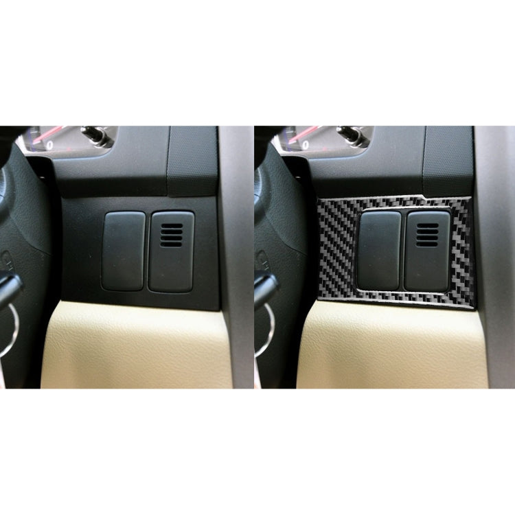 2 PCS / Set Carbon Fiber Car Central Control Card Box Panel Decorative Sticker for Honda CRV 2007-2011,Left Drive by buy2fix