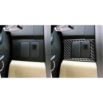 2 PCS / Set Carbon Fiber Car Central Control Card Box Panel Decorative Sticker for Honda CRV 2007-2011,Left Drive by buy2fix