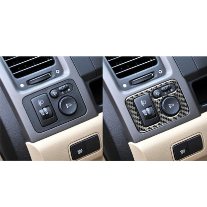 Carbon Fiber Car Rearview Mirror Adjustment Switch Frame Decorative Sticker for Honda CRV 2007-2011,Left Drive by buy2fix