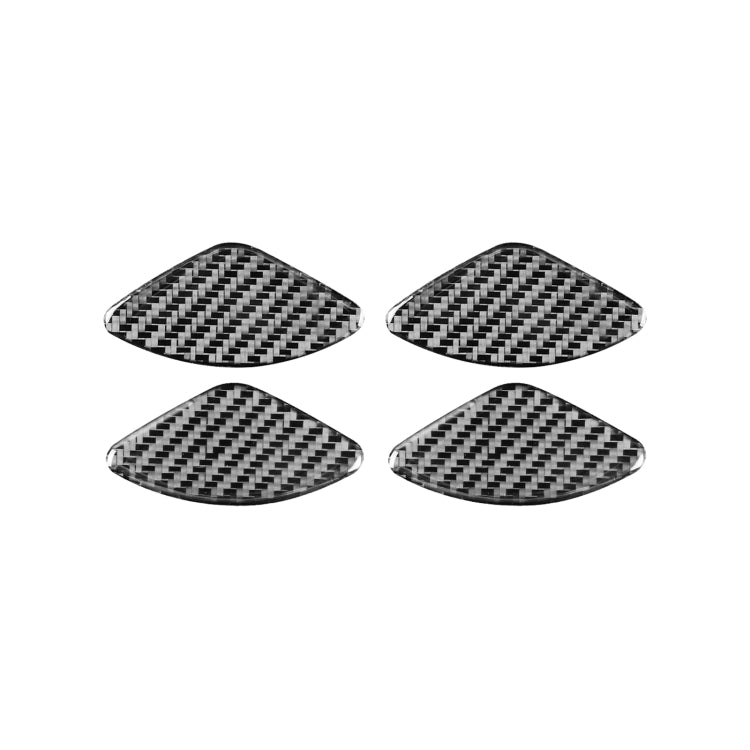4 PCS / Set Carbon Fiber Car Inner Door Bowl Patch Decorative Sticker for Honda CRV 2007-2011,Left and Right Drive Universal by buy2fix