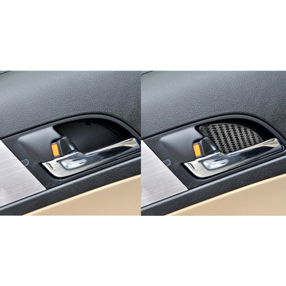4 PCS / Set Carbon Fiber Car Inner Door Bowl Patch Decorative Sticker for Honda CRV 2007-2011,Left and Right Drive Universal by buy2fix