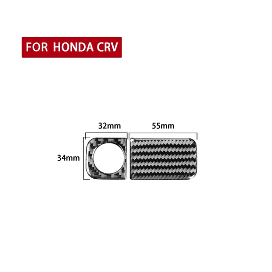 2 PCS / Set Carbon Fiber Car Glove Box Opening Frame Decorative Sticker for Honda CRV 2007-2011,Left Drive by buy2fix