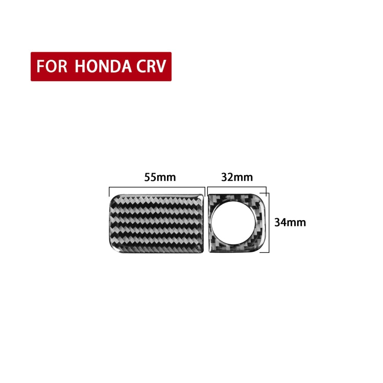 2 PCS / Set Carbon Fiber Car Glove Box Opening Frame Decorative Sticker for Honda CRV 2007-2011,Right Drive by buy2fix