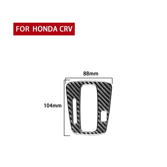 Carbon Fiber Car Gear Indicator Frame Decorative Sticker for Honda CRV 2007-2011,Left Drive by buy2fix