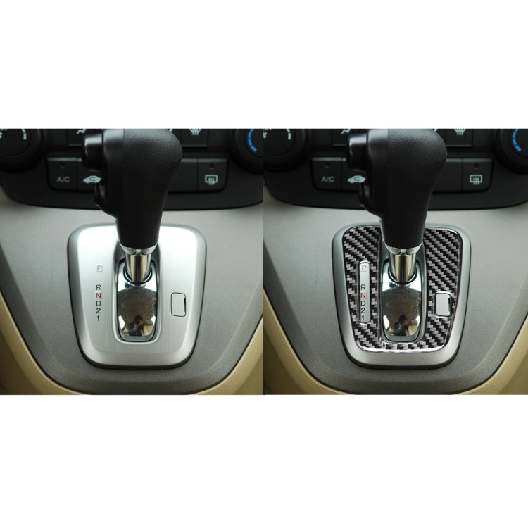 Carbon Fiber Car Gear Indicator Frame Decorative Sticker for Honda CRV 2007-2011,Left Drive by buy2fix