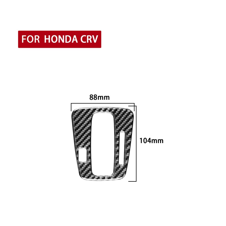 Carbon Fiber Car Gear Indicator Frame Decorative Sticker for Honda CRV 2007-2011,Right Drive by buy2fix