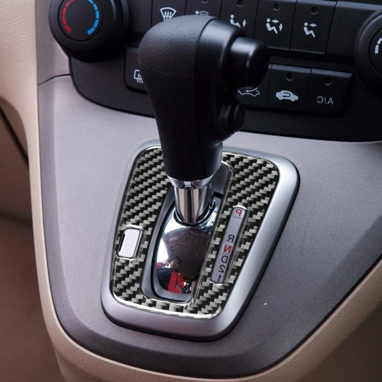 Carbon Fiber Car Gear Indicator Frame Decorative Sticker for Honda CRV 2007-2011,Right Drive by buy2fix