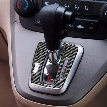 Carbon Fiber Car Gear Indicator Frame Decorative Sticker for Honda CRV 2007-2011,Right Drive by buy2fix