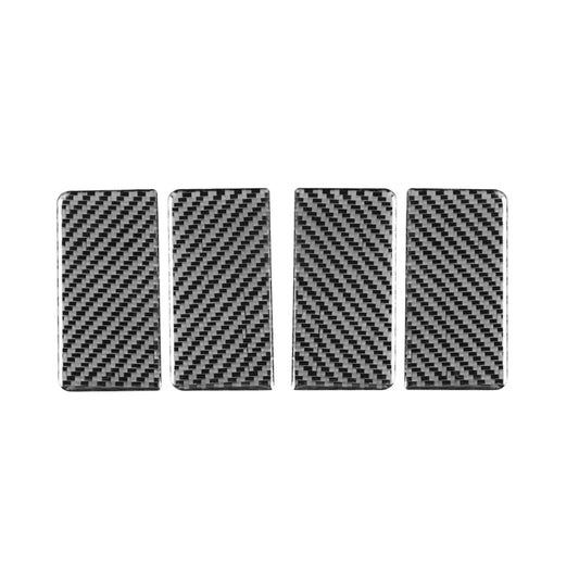 4 PCS / Set Carbon Fiber Car Inner Armrest Gasket Decorative Sticker for Honda CRV 2007-2011,Left and Right Drive Universal - Car Interior Mouldings by buy2fix | Online Shopping UK | buy2fix