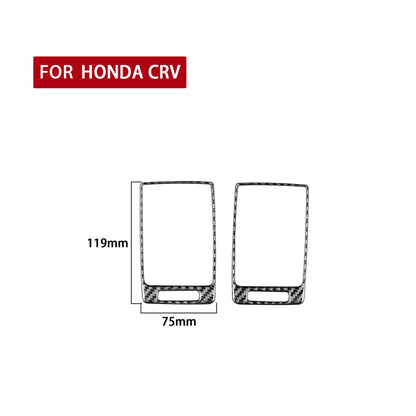 2 PCS / Set Carbon Fiber Car Side Air Outlet Frame Decorative Sticker for Honda CRV 2007-2011,Left and Right Drive Universal by buy2fix