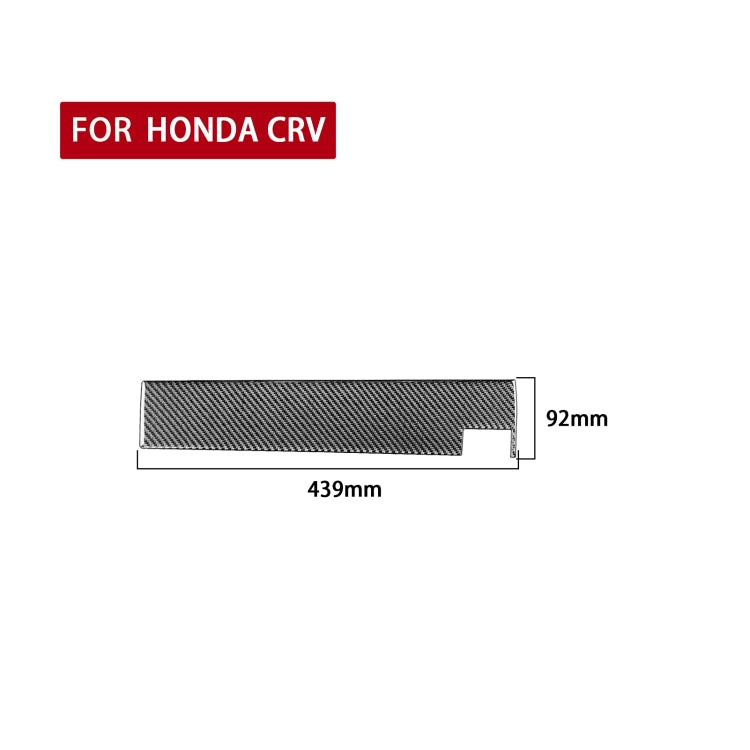 Carbon Fiber Car Co-pilot Glove Box Panel Decorative Sticker for Honda CRV 2007-2011,Right Drive by buy2fix