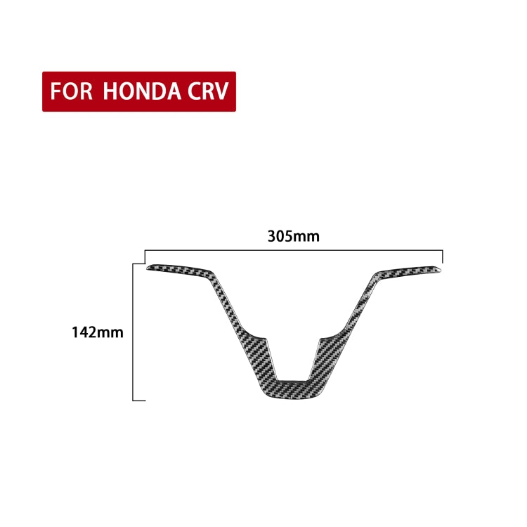 Carbon Fiber Car Steering Wheel Decorative Sticker for Honda CRV 2007-2011,Left and Right Drive Universal by buy2fix