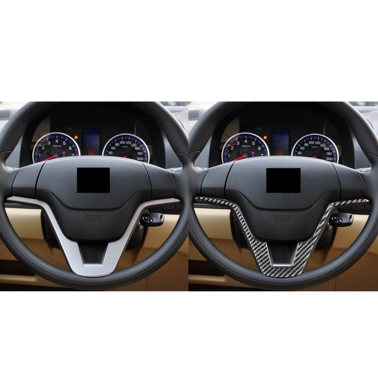Carbon Fiber Car Steering Wheel Decorative Sticker for Honda CRV 2007-2011,Left and Right Drive Universal by buy2fix