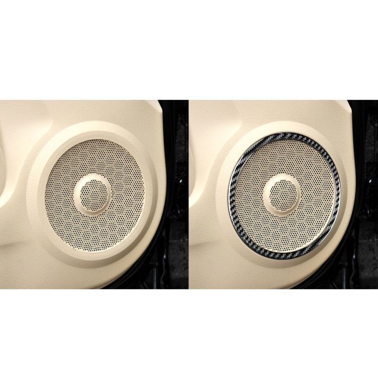 4 PCS / Set Carbon Fiber Car Door Horn Ring Decorative Sticker for Honda CRV 2007-2011,Left and Right Drive Universal - Car Interior Mouldings by buy2fix | Online Shopping UK | buy2fix