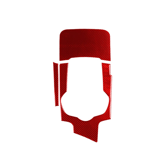 3 PCS / Set Carbon Fiber Car Gear Box Panel Decorative Sticker for Alfa Romeo Giulia 2017-2019,Right Drive (Red) by buy2fix