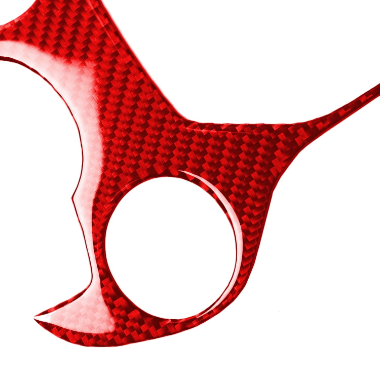 Carbon Fiber Car Gear Panel Decorative Sticker for Alfa Romeo Giulia 2017-2019,Left and Right Drive Universal (Red) by buy2fix