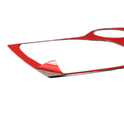 Carbon Fiber Car Gear Panel Decorative Sticker for Alfa Romeo Giulia 2017-2019,Left and Right Drive Universal (Red) by buy2fix