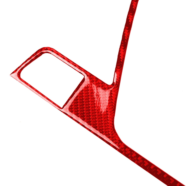 2 PCS / Set Carbon Fiber Car Armrest Box Frame Decorative Sticker for Alfa Romeo Giulia 2017-2019,Left Drive (Red) by buy2fix